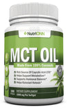 NutriONN huile MCT: bouteille, énergie rapide et naturelle au quotidien