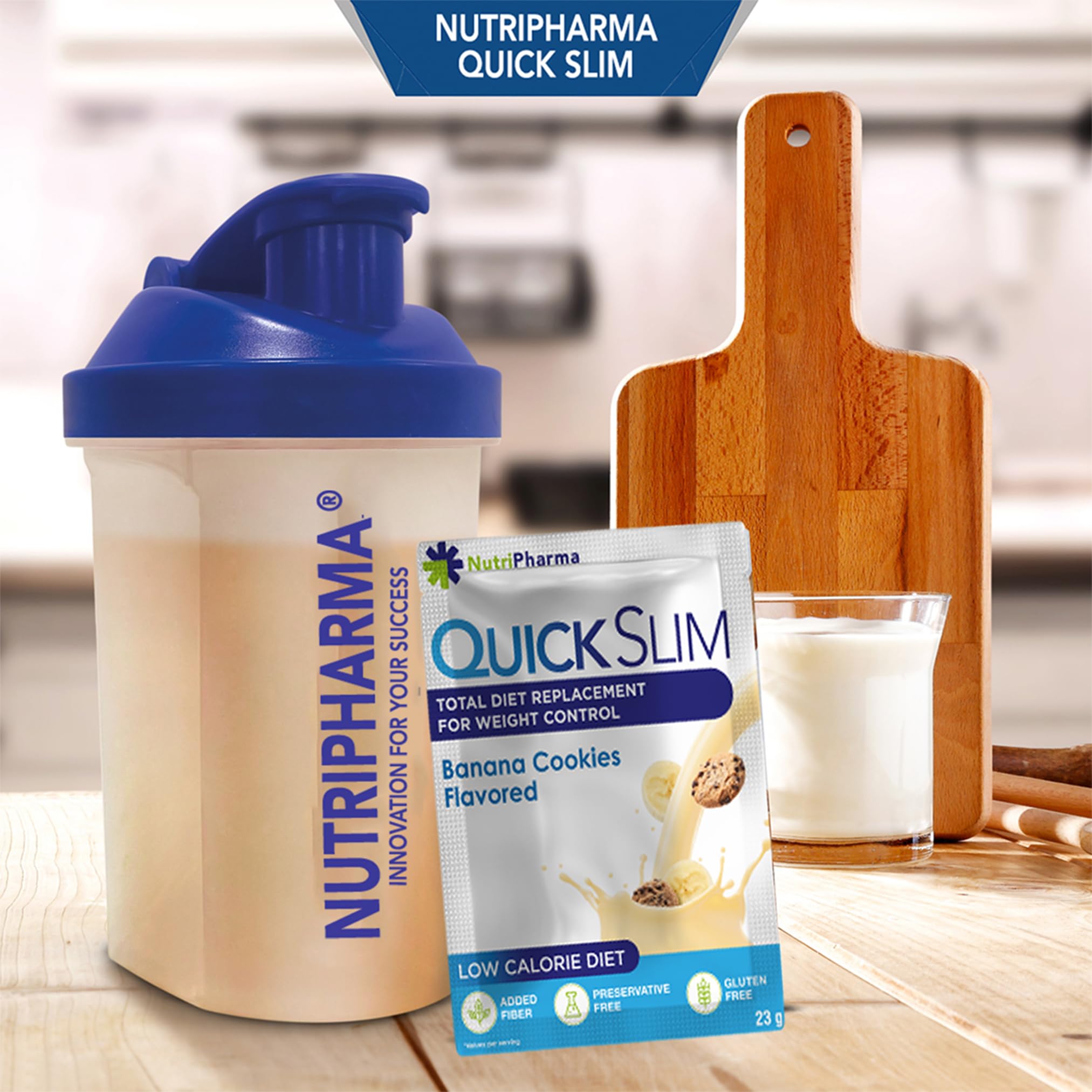 Nutripharma Quick Slim sans gluten, option pratique et adaptée.