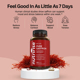 NutriRise Safran – étiquette claire, vegan et sans gluten.