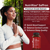 NutriRise Safran – ingrédients clés visibles, safran standardisé.