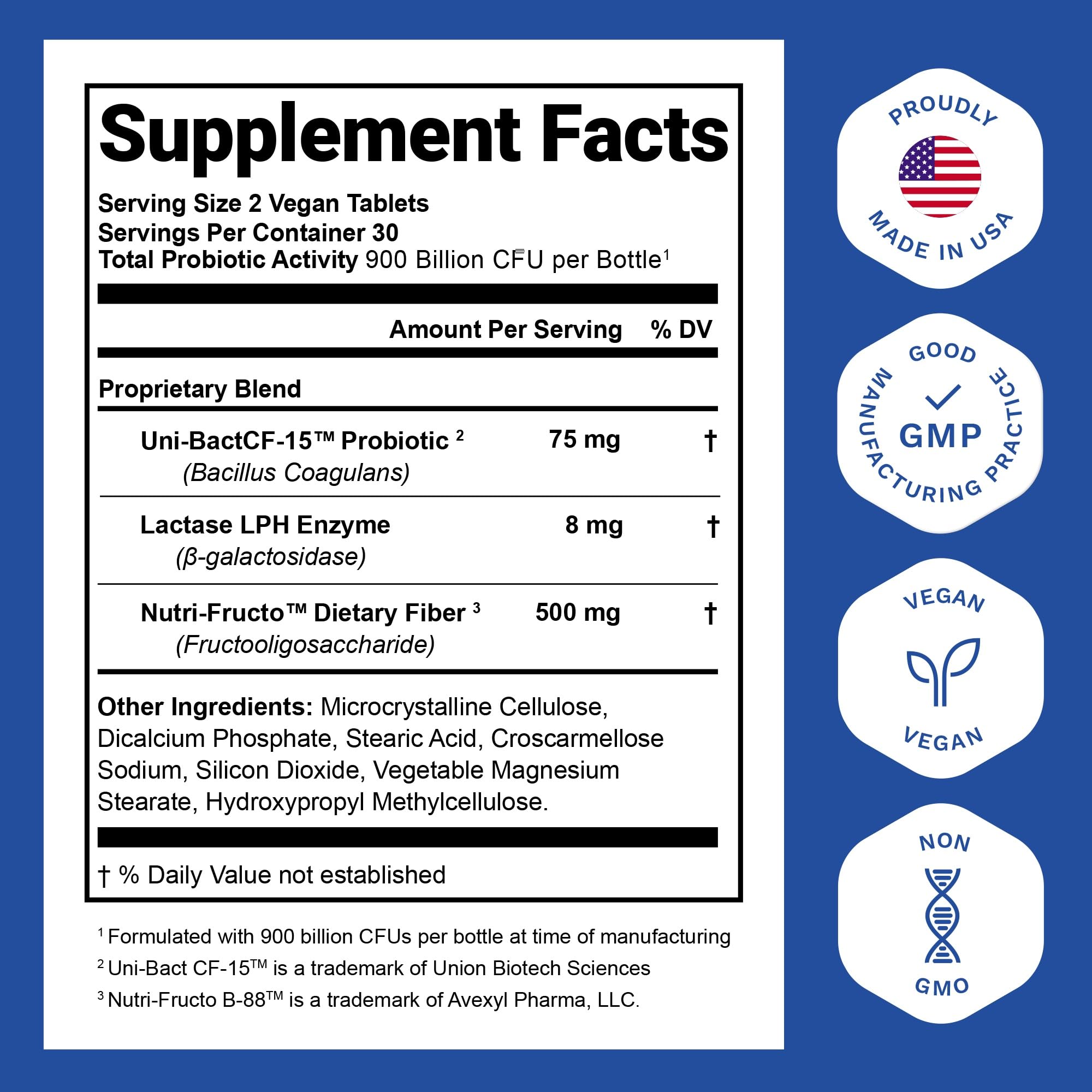 Nutrition Essentials Probiotiques : Étiquette-probiotiques vegan et sa composition.