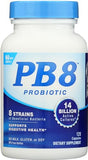 Nutrition Now Pb 8 Acidophilus, bouteille de 120 gélules prête à une utilisation quotidienne.