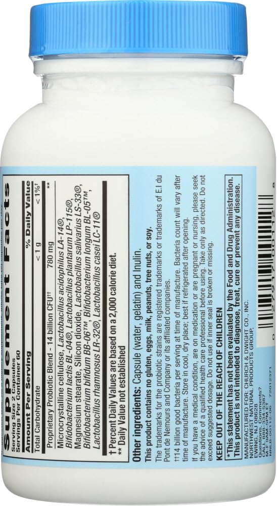 Nutrition Now PB8 – gros plan sur les gélules, soutien du microbiote intestinal.
