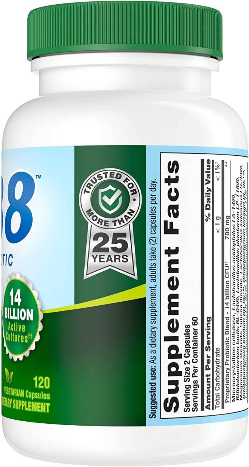 Nutrition Now PB8 Probiotique Acidophilus végétarien — gélules faciles à avaler au quotidien