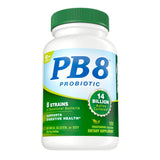 Nutrition Now PB8 Probiotique: bouteille de 120 gélules soutenant la digestion.