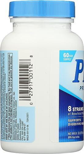 Nutrition Now PB8 Probiotique – etiquette-sans-gluten, option sans gluten.