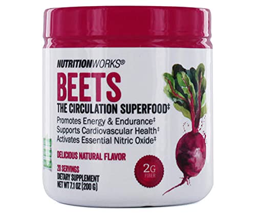 Nutrition Works Betteraves Poudre Verre Rouge – énergie naturelle pour vos entraînements quotidiens.
