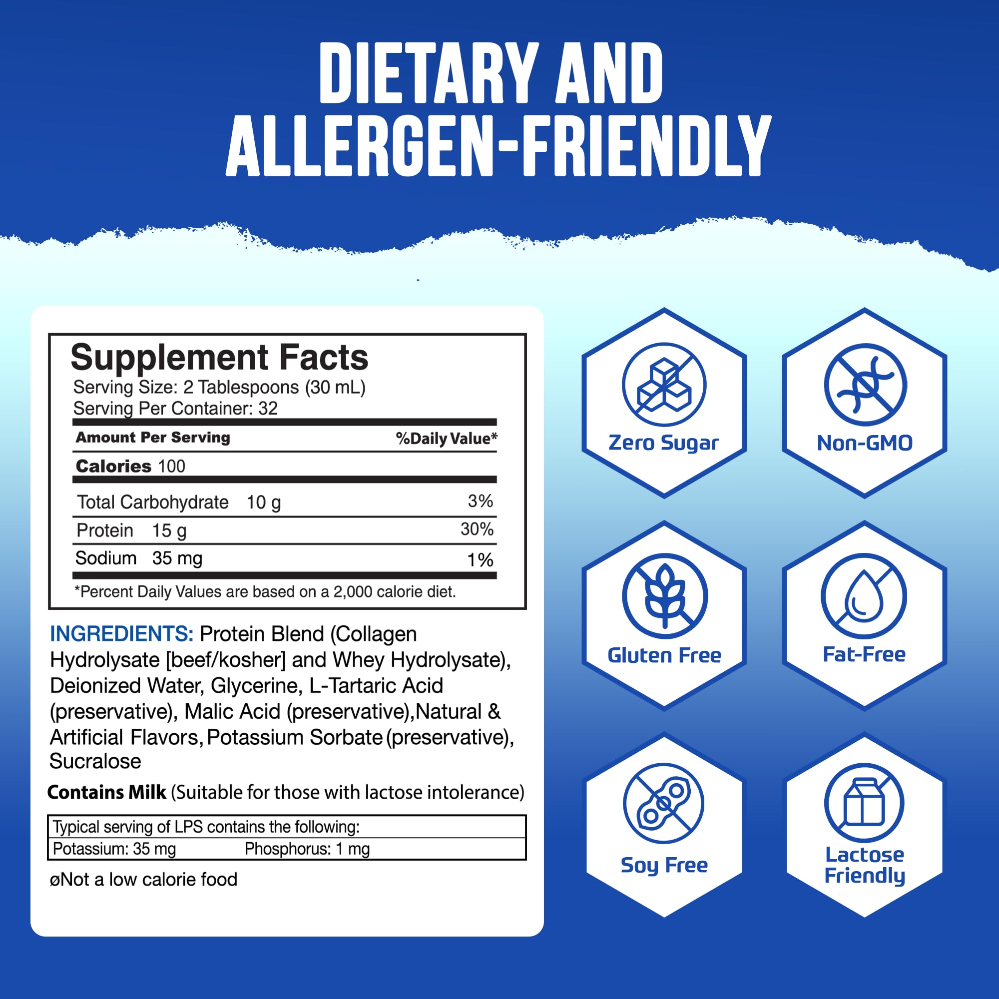 Nutritional Designs LPS proteines completes et acides aminés.