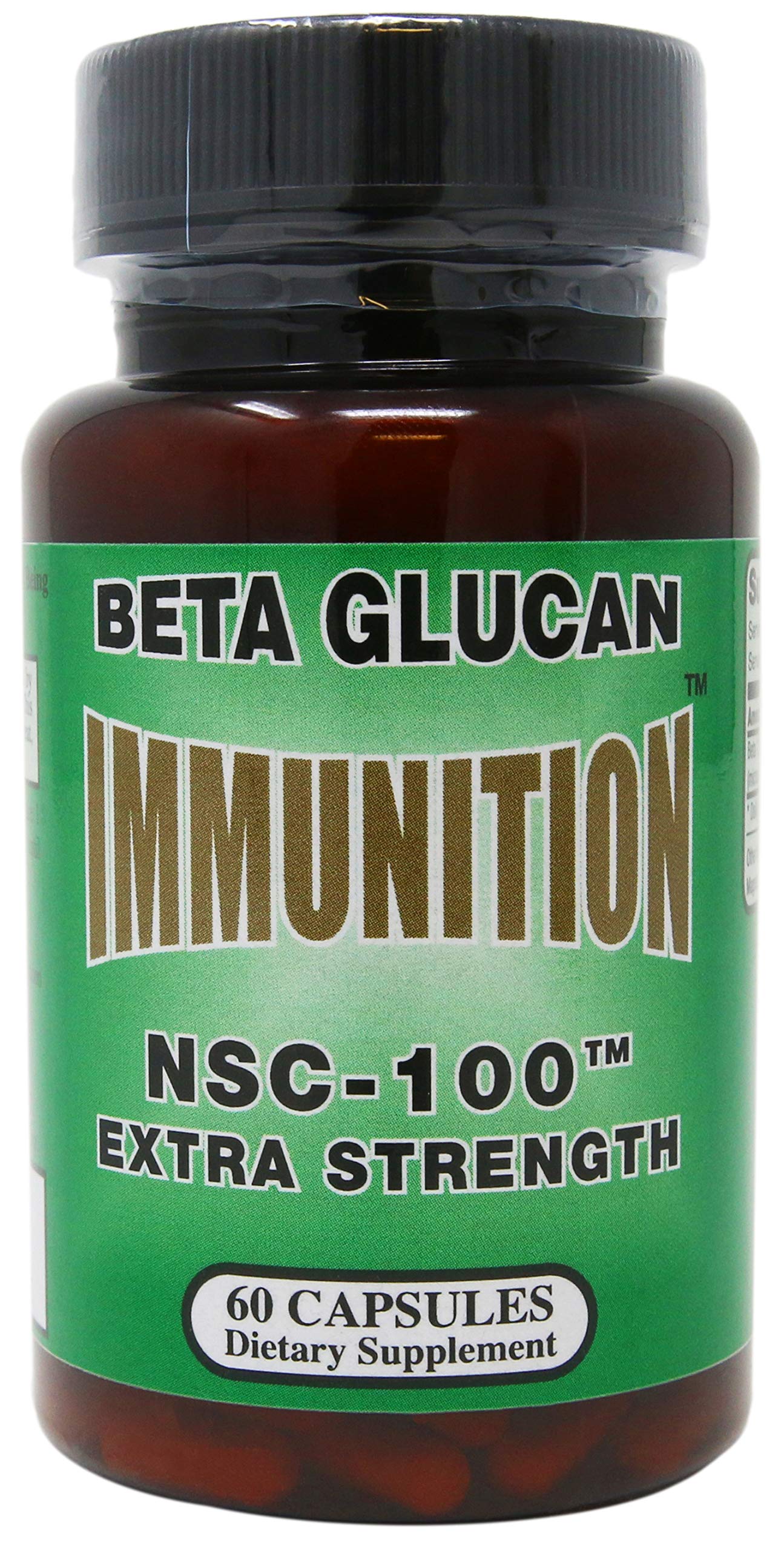 Nutritional Supply Corp Immunition NSC 100 beta-glucane, bouteille; soutien immunitaire potentiel au quotidien.