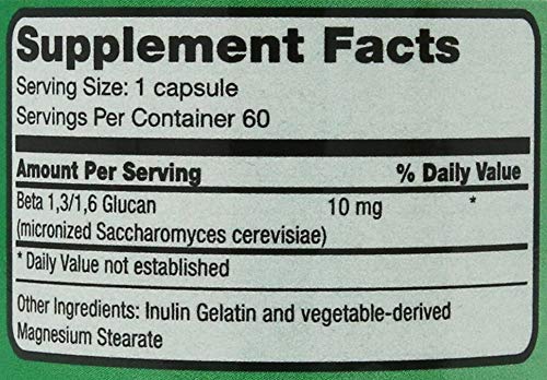 Immunition NSC 100 beta-glucane, capsules visibles; prise quotidienne facile pour soutenir les défenses.