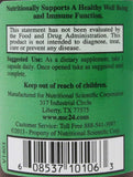 Étiquette claire du produit Immunition NSC 100 beta-glucane, dosage et usage faciles.