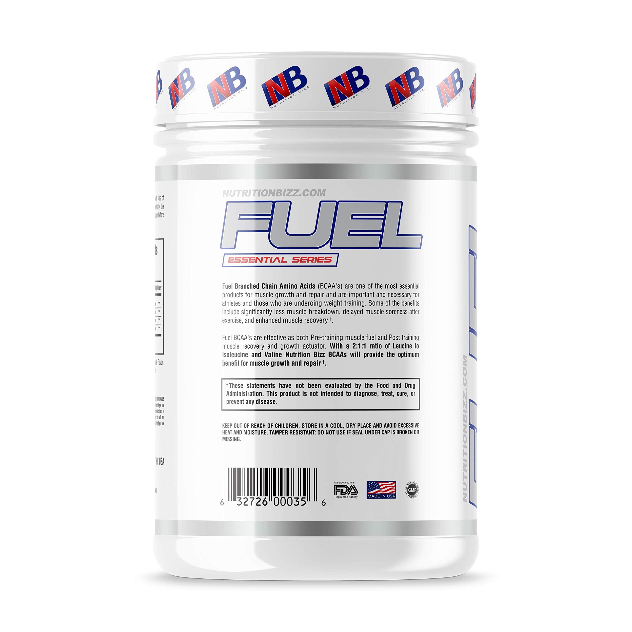 NutritionBizz Poudre BCAA : mélange dans l’eau, source pratique d’endurance après l’effort.