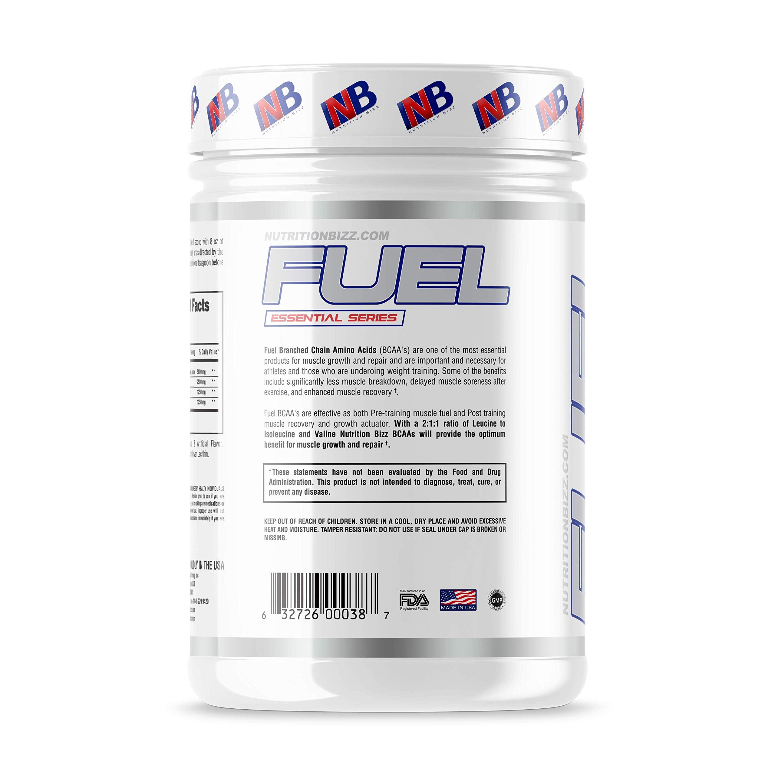 NutritionBizz BCAA Poudre – préparation shake après séance, favorise endurance et récupération