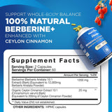 Nutrivein Berberine capsules: prise quotidienne facile intégrée à la routine.