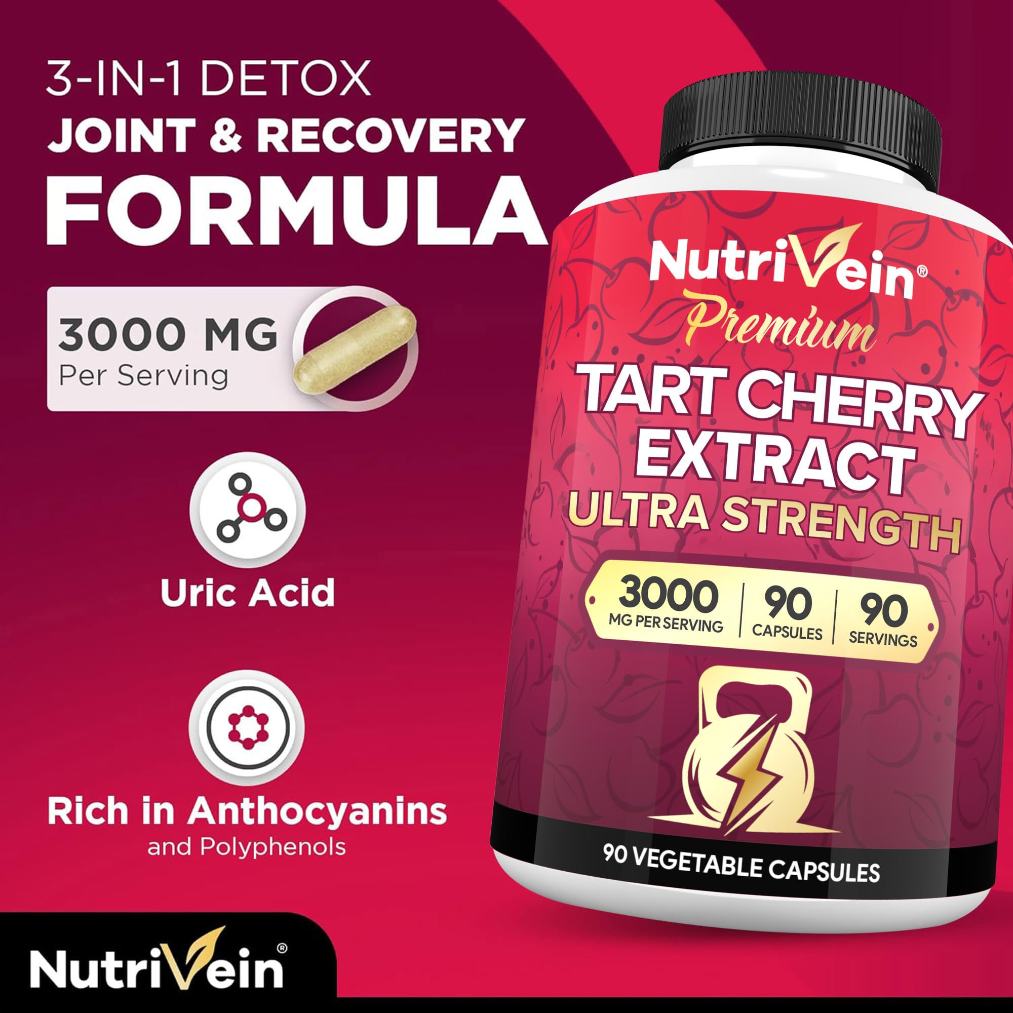 Nutrivein extrait cerise aigre pour sommeil naturel.