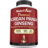 Nutrivein Ginseng Panax Rouge Coréen en bouteille, énergie naturelle potentielle