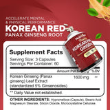 Capsules Nutrivein Ginseng Panax Rouge – concentration et clarté
