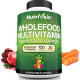 Nutrivein Multivitamines: bouteille ouverte avec gélules, énergie potentielle pour la journée
