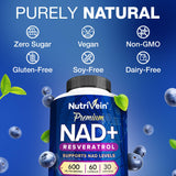 Nutrivein NAD Résveratrol – routine quotidienne recommandée pour le bien-être global.