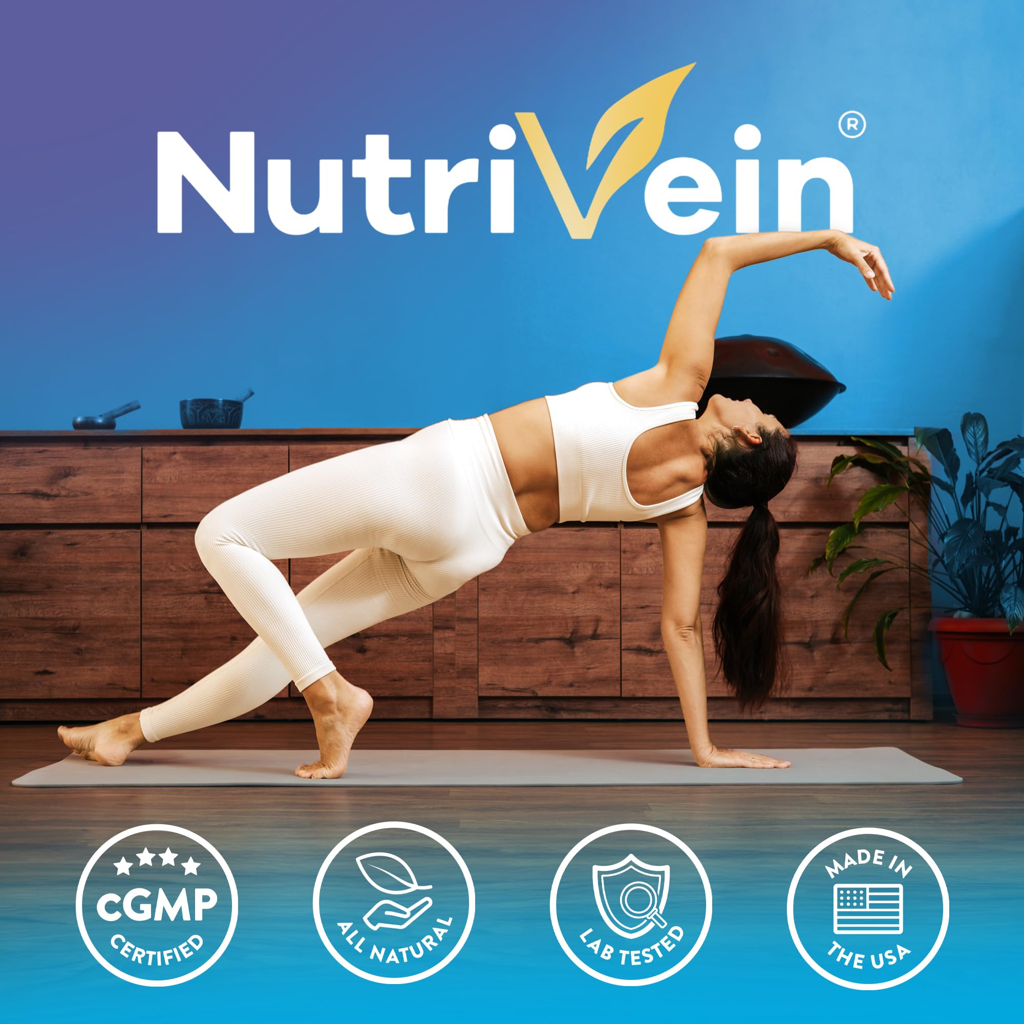 Sans arôme, gélules faciles à avaler avec Nutrivein.