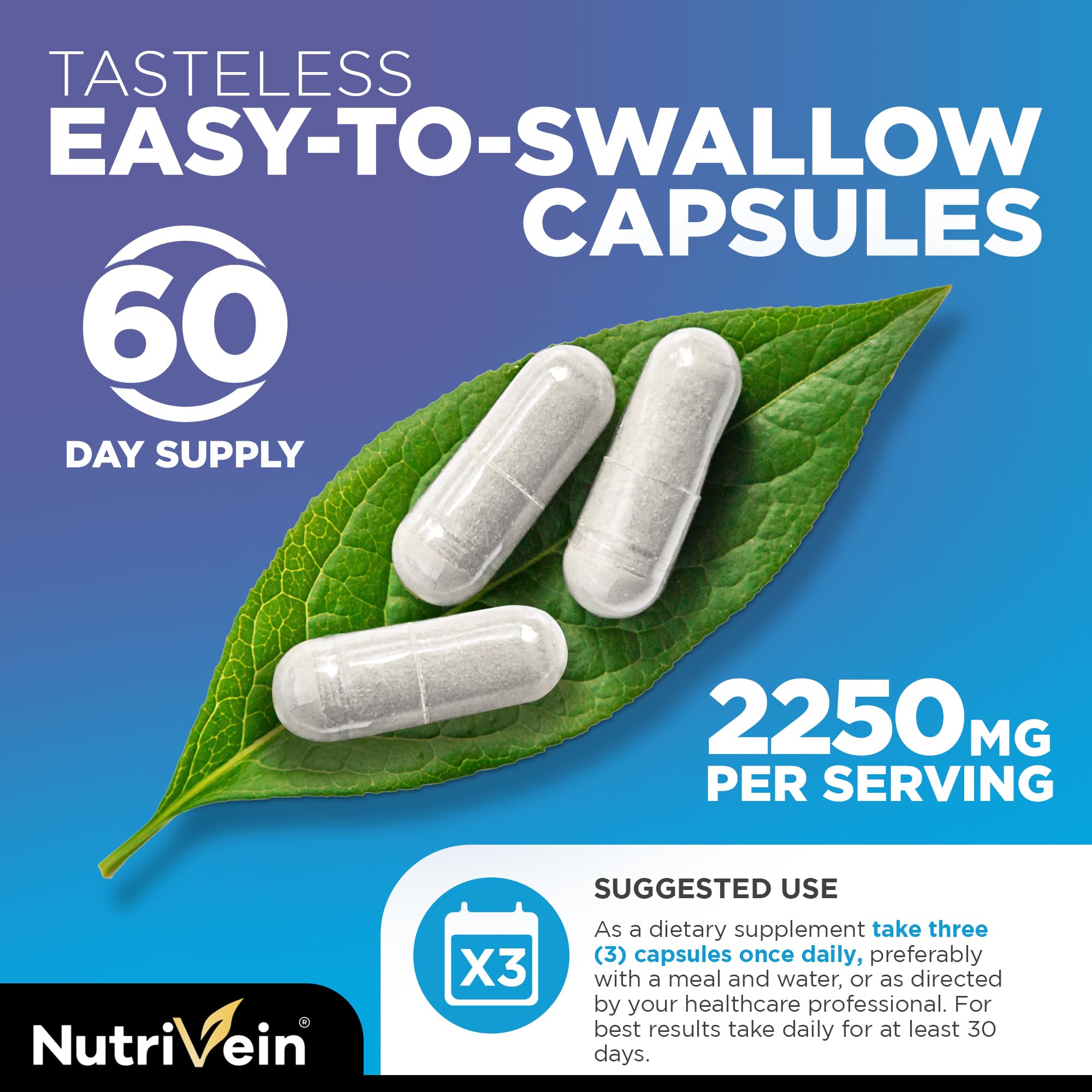 Fabriqué aux États-Unis dans un établissement certifié cGMP par Nutrivein.