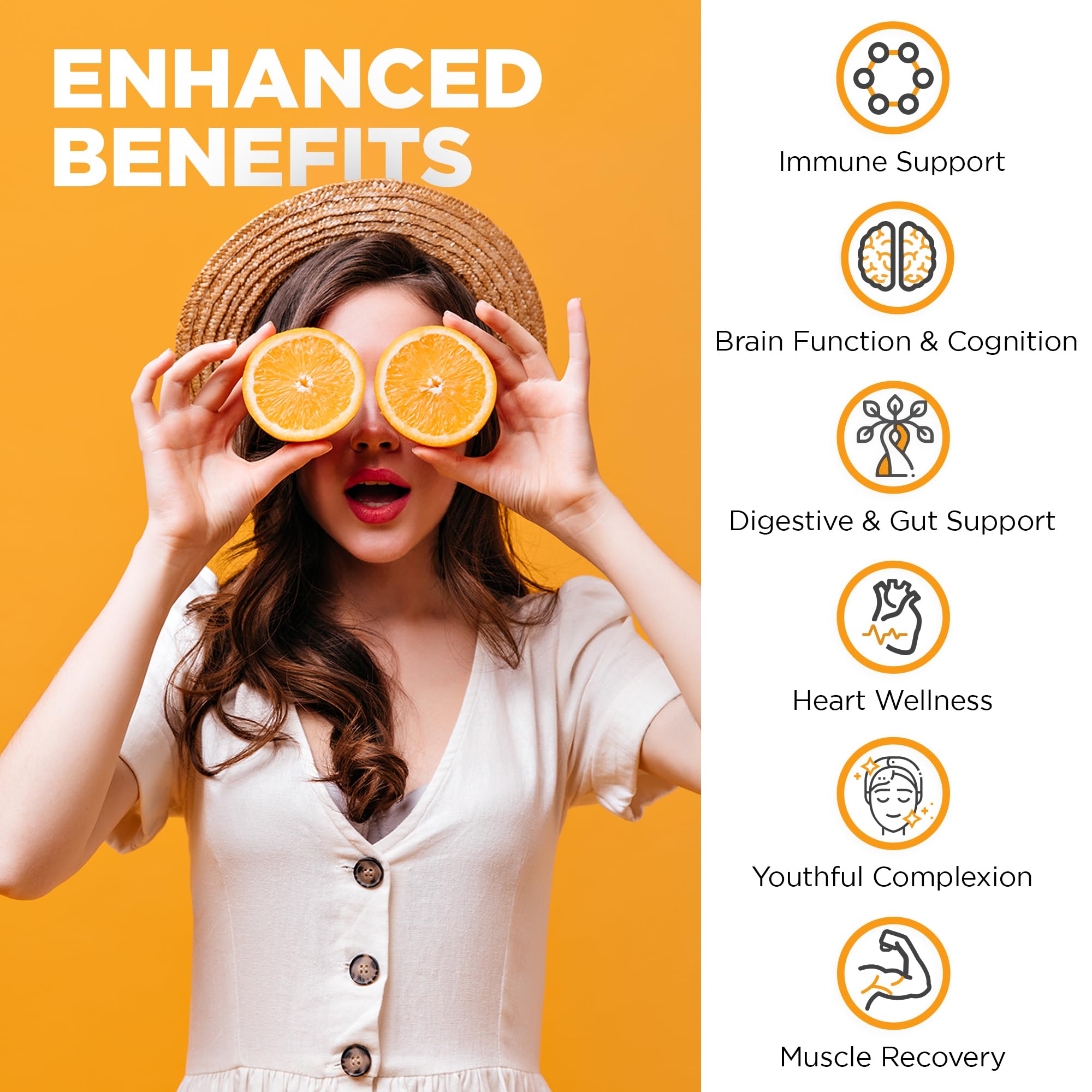 Nutrivein Liposomal Vitamin C, ingrédients vegan et sans OGM.