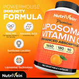 Nutrivein Liposomal Vitamin C, usage quotidien pour le bien-être général.