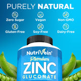 Nutrivein Zinc Gluconate 100 mg prise de face boîte: présentation attrayante et facile à repérer.