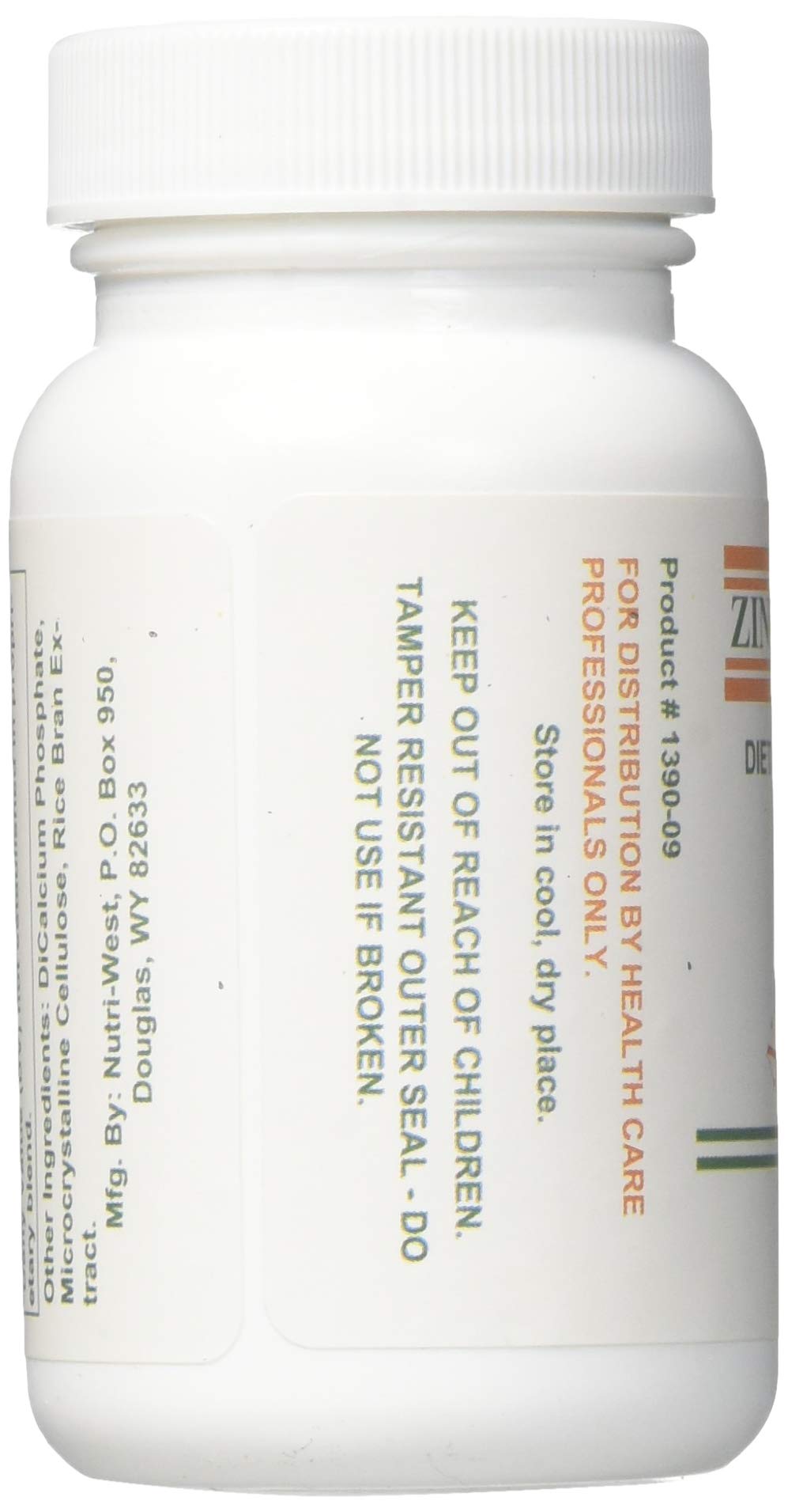 NutriWest Zinc chélaté 16 mg: tablettes visibles, soutien nutritionnel potentiel.
