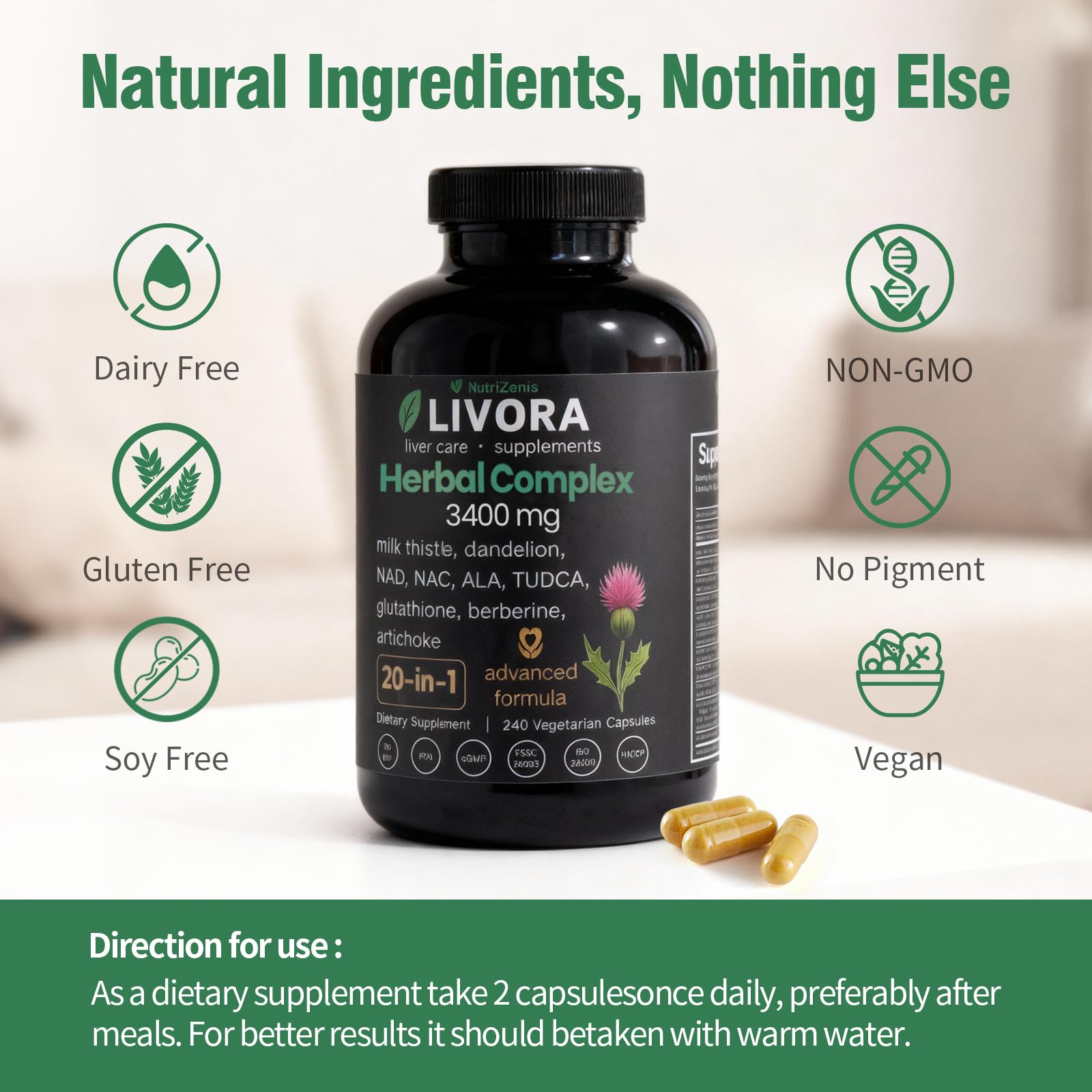 NutriZenis LIVORA: fabrication certifiée cgmp et ISO, qualité et pureté garanties.