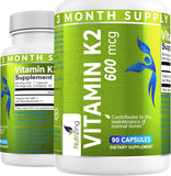 NutriZing K2 MK-7: bouteille pratique pour une prise quotidienne simple.