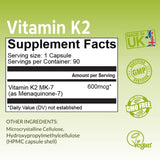 NutriZing K2 MK-7: forme compacte facilitant l ingestion journalière.