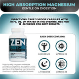Nutrology Zen Restore emballage 30 portions: pratique pour une routine nocturne.