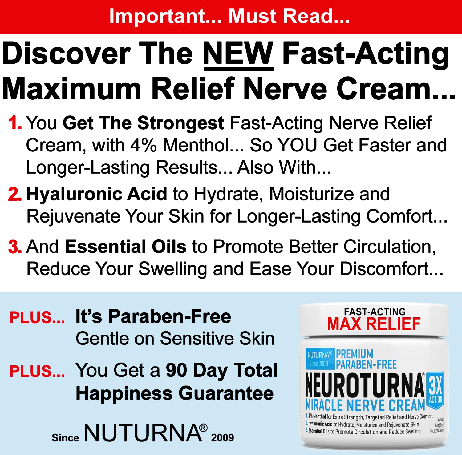 Nuturna Crème nerfs – application rapide et non grasse sur les mains.
