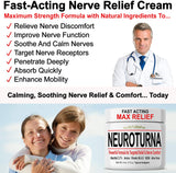 Nuturna Crème Neuropathie, application sur mains et pieds, confort rapide.