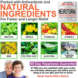 Nuturna Crème Neuropathie, effet menthol frais et sensation de refroidissement.