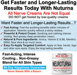 Nuturna Crème Neuropathie, texture non grasse et absorption rapide.