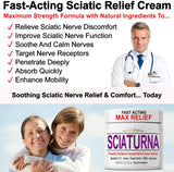 Nuturna Crème Sciatique, effet menthol frais pour une sensation apaisante rapide.