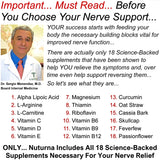 Nuturna Neuropathy : dosage 1200 mg d'ALA pour une formulation maximale.