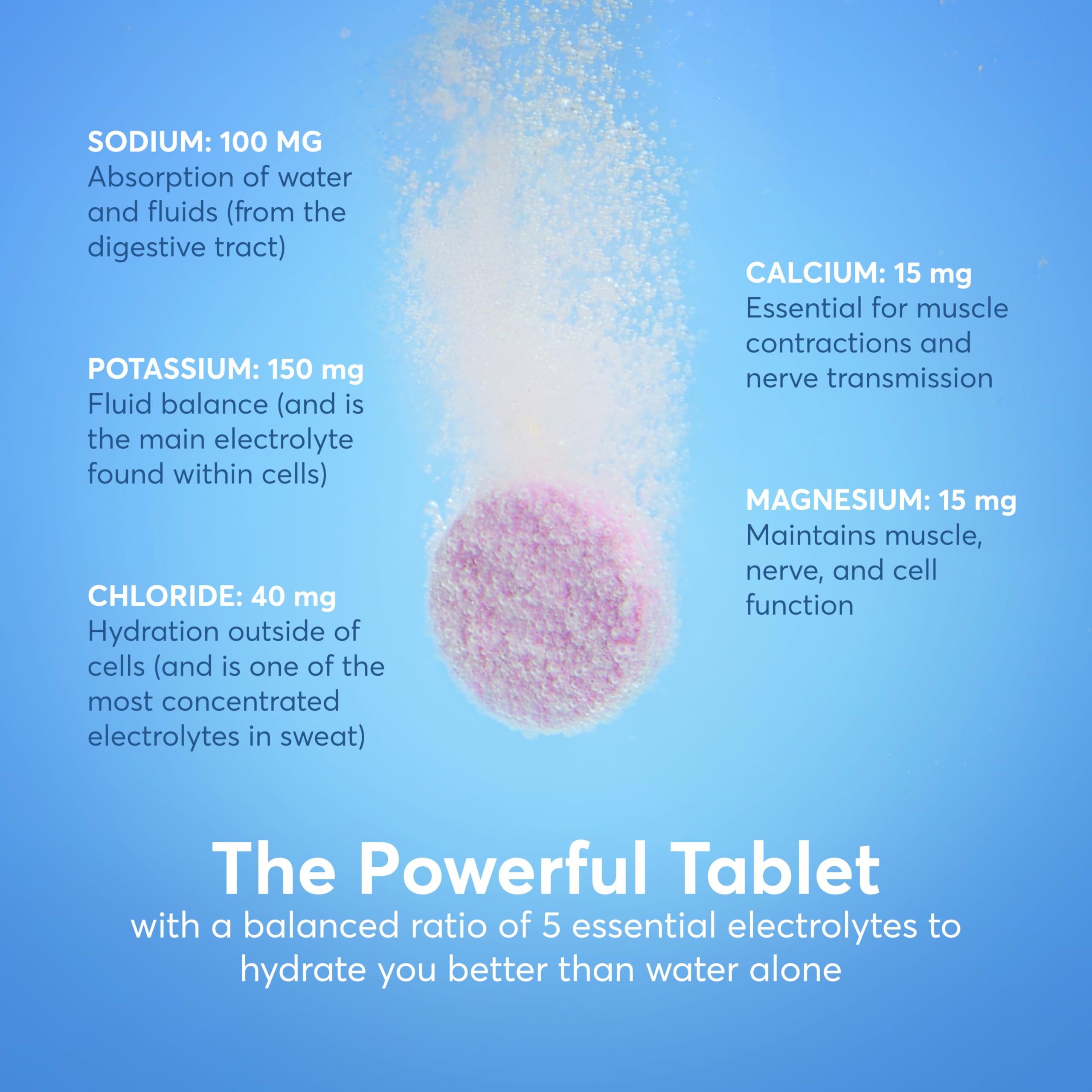 Nuun dans un verre de 16 oz – boisson fraîche et légère.
