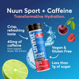 Nuun Energy – tablette dans l’eau dans un verre, ready pour entraînement.