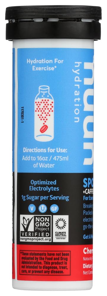 Nuun Energy comprimés se dissolvent dans l’eau, apportant énergie et électrolytes.
