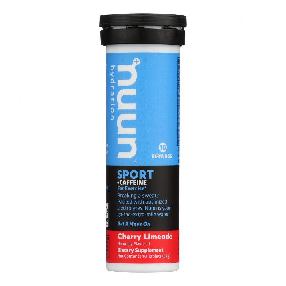 Nuun Energy tubes en boîte, hydratation rapide et énergie discrète.