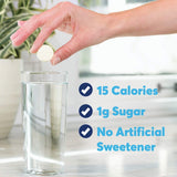 Nuun Hydration Active verre eau 473 ml, boire facilement après dissolution.
