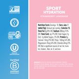 Nuun Sport Tablettes, arôme fraise-citronnade idéal pour sessions sportives.
