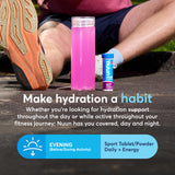 Nuun Sport, tablettes vegan et sans gluten, nutrition propre et naturelle.