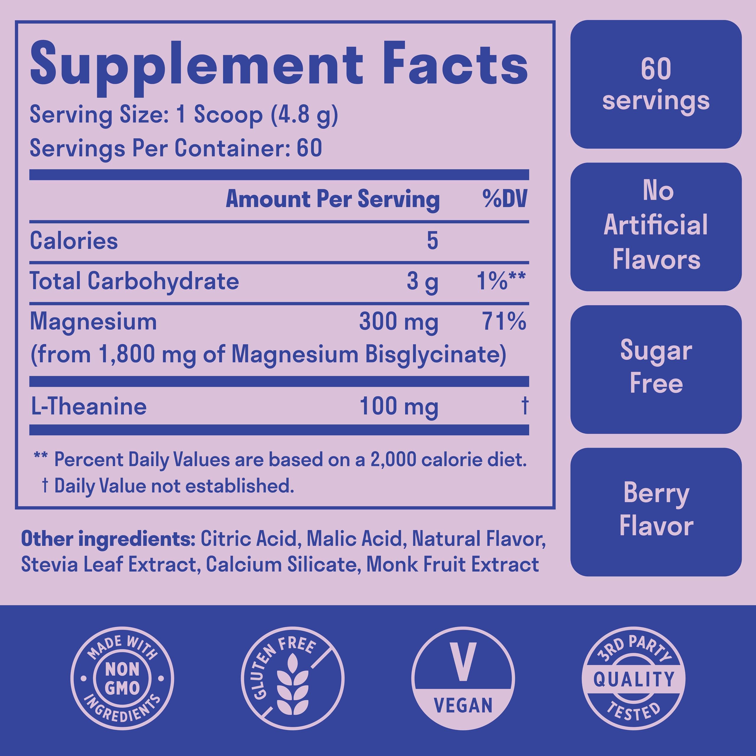 Nuven Naturals Magnésium Glycinate: doseur indiquant une utilisation simple et rapide.