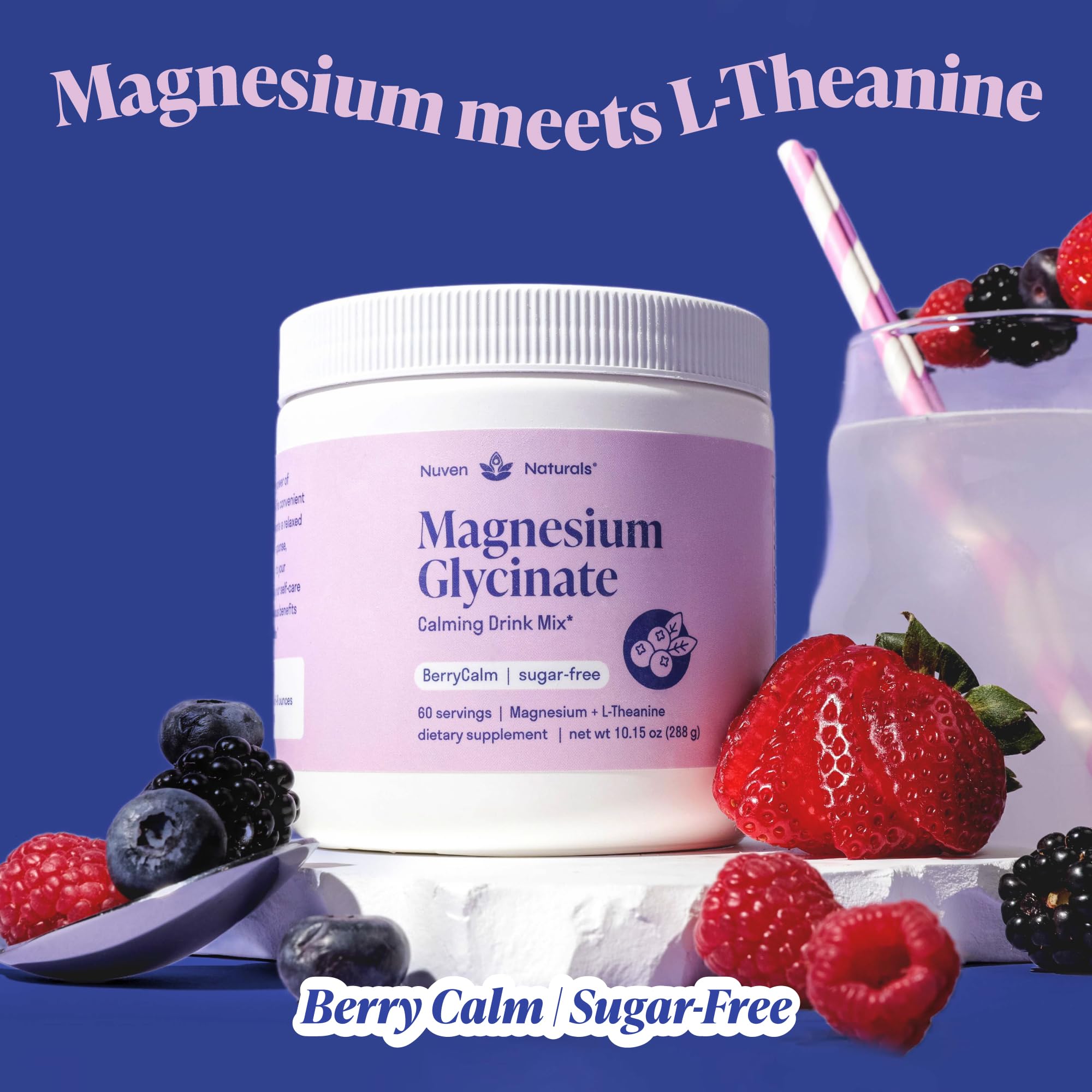 Nuven Naturals Magnésium Glycinate: goût fruits rouges, expérience agréable après l’effort.