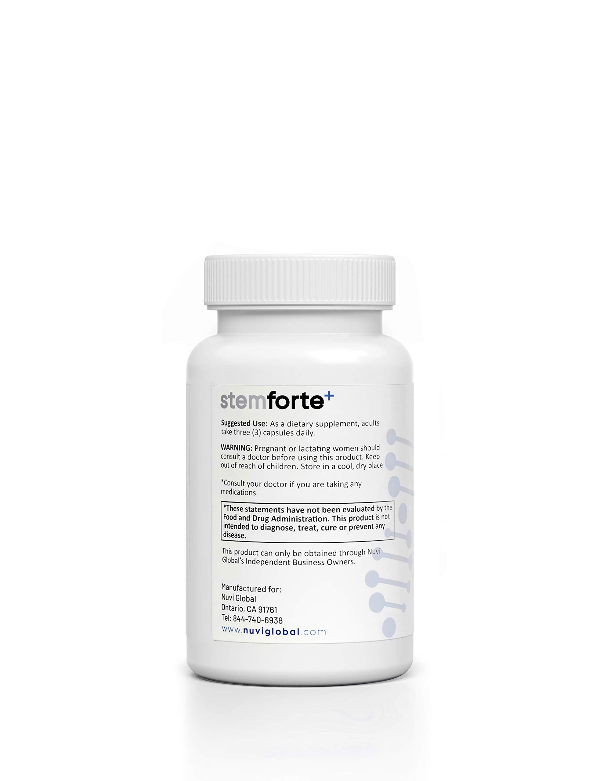 NuVi Global Stemforte Plus, capsules quotidiennes pour soutenir l'énergie et le bien-être.
