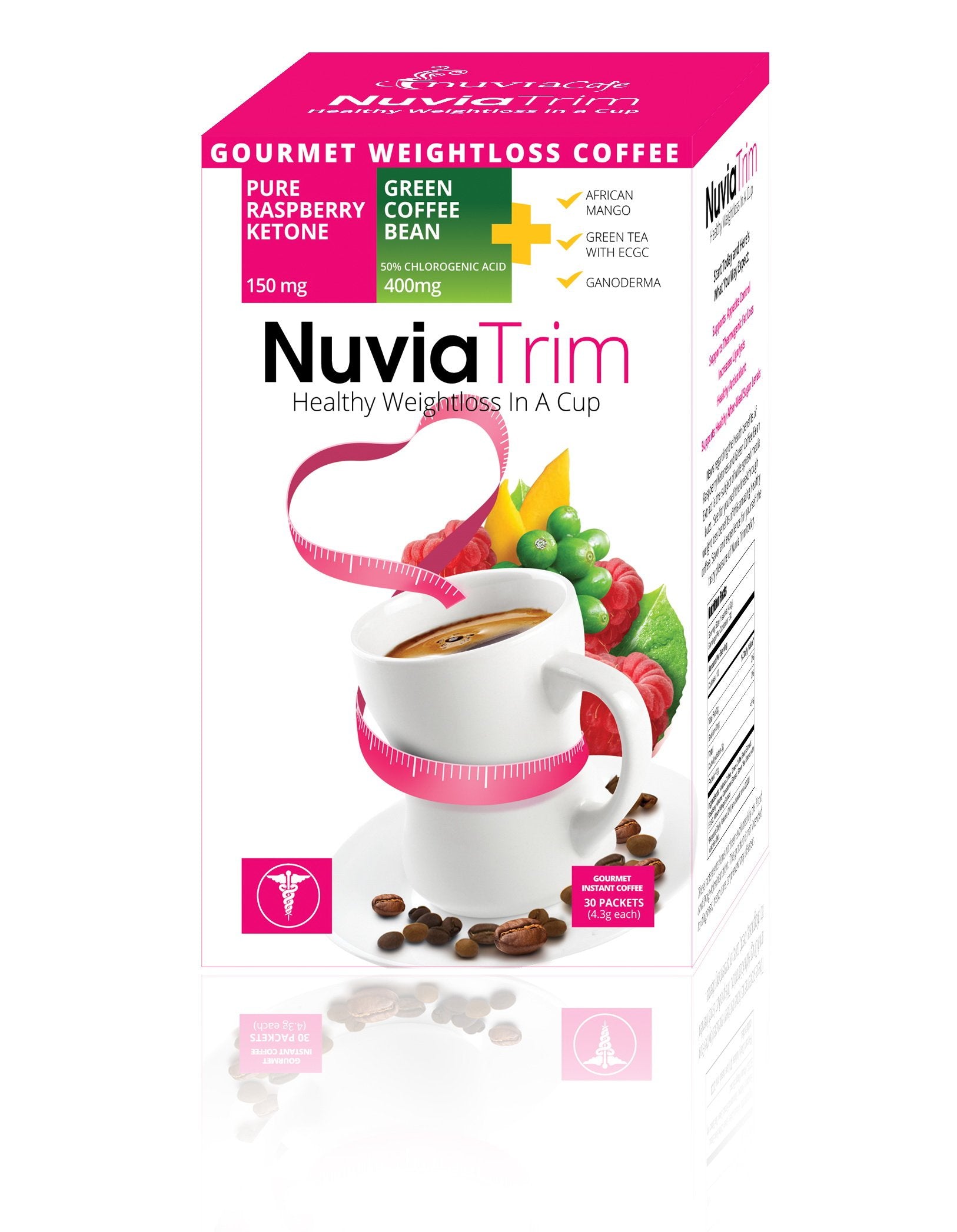 Nuvia Trim: boîte de sachets pour café gourmet sans sucre, pratique.